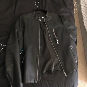 Armani faux  leather jacket